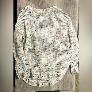 Jessica Simpson White Color Splatter Sweater Size Large